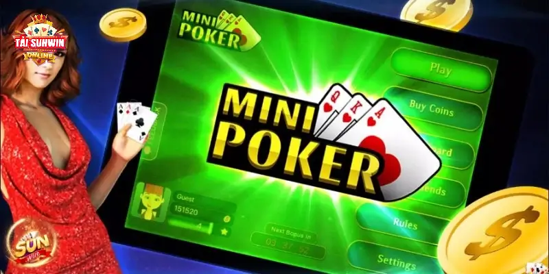 Chơi game Mini Poker rinh nhiều thưởng lớn