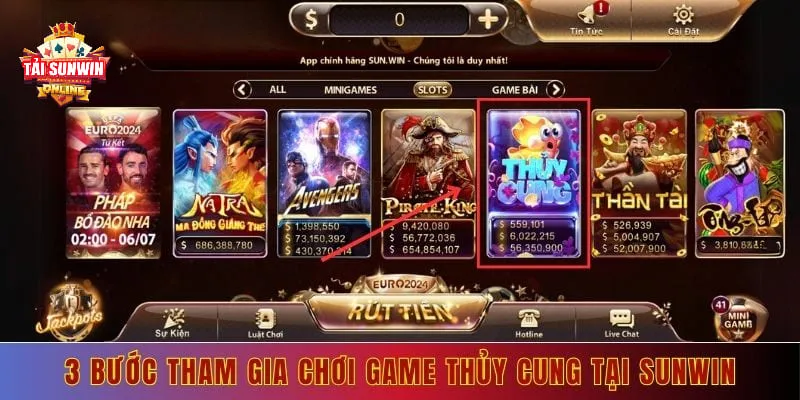 3 bước tham gia chơi game thủy cung tại sunwin